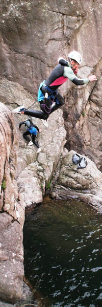 canyoning background